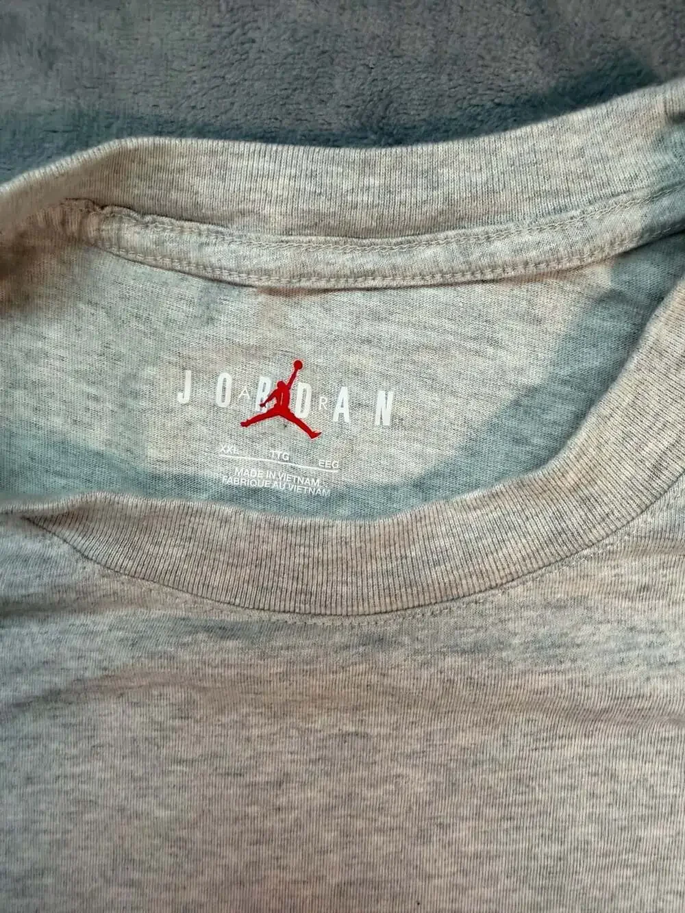 Jordan Air Jordan Has Landed Royal Blue 1 Graphic T-Shirt Gray XXL